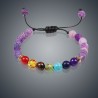 Bracelet unisexe perle 7 chakras