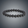 Bracelet unisexe en pierre naturelle  Obsidienne noire