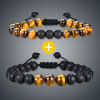 Bracelet perle imitation œil de tigre
