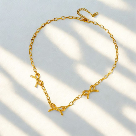 Collier nœud acier inoxydable
