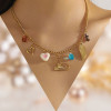 Collier Cœur acier inoxydable