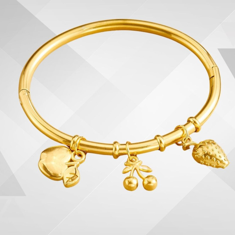 Bracelet fruit exotique acier inoxydable