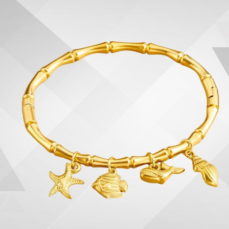 Bracelet fruit de mer acier inoxydable