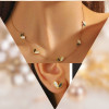 Ensemble collier  boucles  d oreilles acier inoxydable