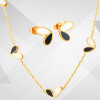 Ensemble collier  boucles  d oreilles acier inoxydable