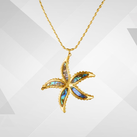 Collier éclat marin acier inoxydable