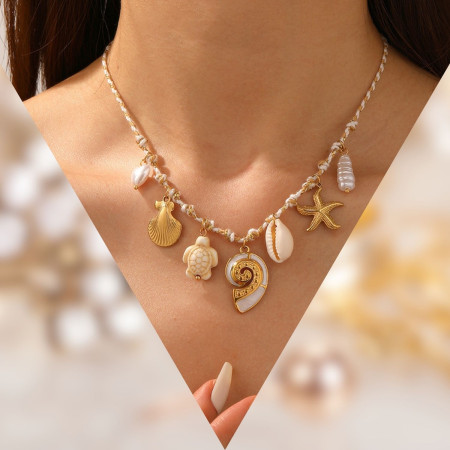 Collier rivage sacré acier inoxydable