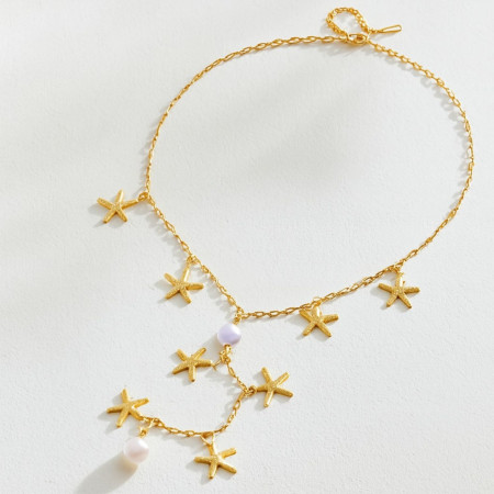 Collier Constellation Dorée acier inoxydable