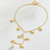 Collier Constellation Dorée acier inoxydable