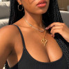 Coeur - Collier premium acier inoxydable